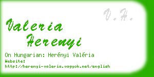 valeria herenyi business card